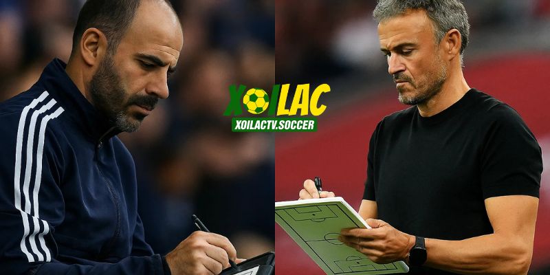 Enzo Maresca và Enrique chuẩn bị chiến thuật quyết định