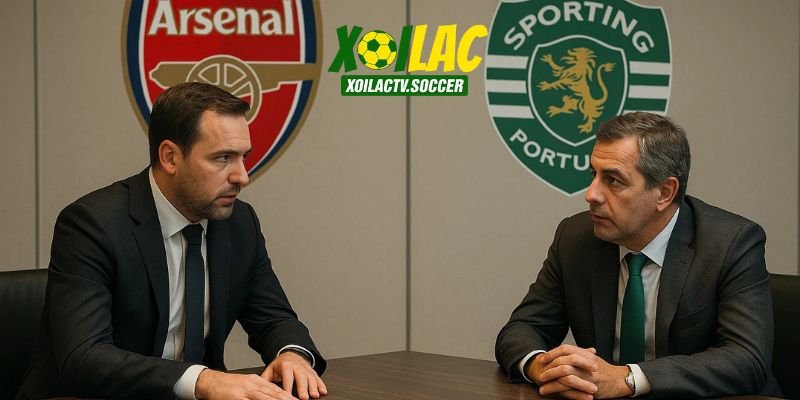  Cuộc gặp gỡ kín giữa đại diện Arsenal và Sporting CP làm dấy lên tin đồn chuyển nhượng.